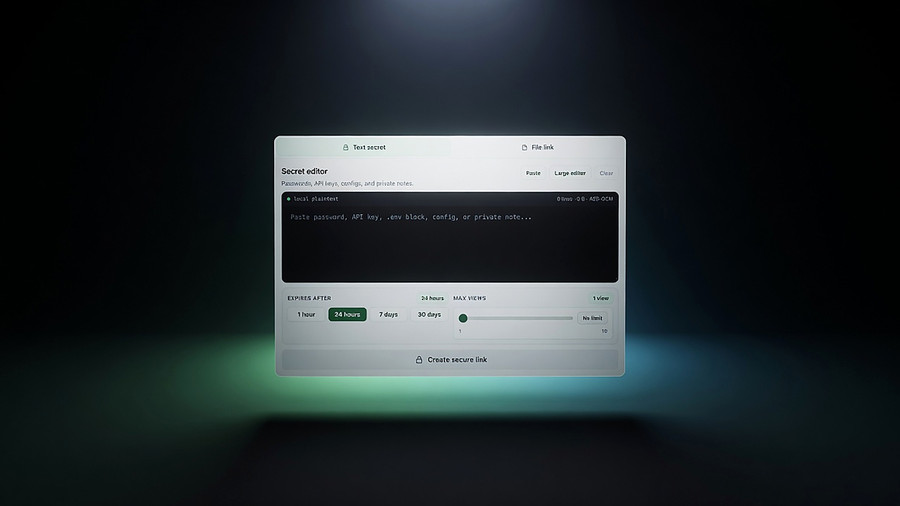 SharePassword product UI