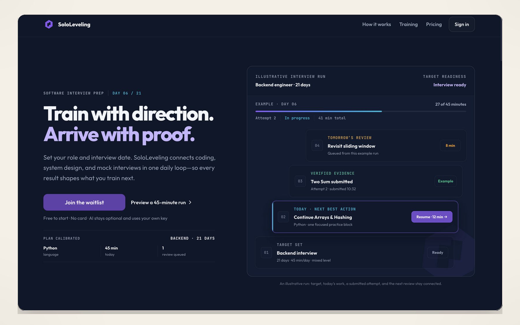 SoloLeveling product UI